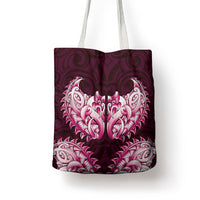 New Zealand Ta Moko Tote Bag Aotearoa Maori Chest Tattoo Pink