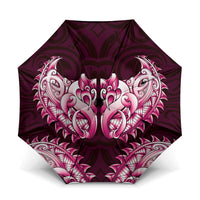 New Zealand Ta Moko Umbrella Aotearoa Maori Chest Tattoo Pink