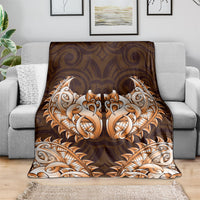 New Zealand Ta Moko Blanket Aotearoa Maori Chest Tattoo Orange