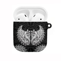 New Zealand Ta Moko AirPods Case Aotearoa Maori Chest Tattoo Black
