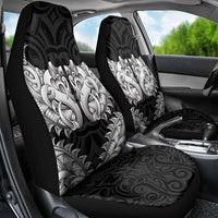 New Zealand Ta Moko Car Seat Cover Aotearoa Maori Chest Tattoo Black