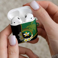 Personalised PNG Enga Provins AirPods Case Papua New Guinea Plumeria Melanesian Pattern LT14 - Polynesian Pride