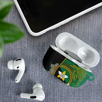 Personalised PNG Enga Provins AirPods Case Papua New Guinea Plumeria Melanesian Pattern LT14 - Polynesian Pride