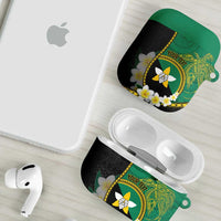 Personalised PNG Enga Provins AirPods Case Papua New Guinea Plumeria Melanesian Pattern LT14 - Polynesian Pride