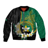 Personalised PNG Enga Provins Bomber Jacket Papua New Guinea Plumeria Melanesian Pattern - Polynesian Pride