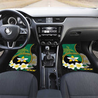Personalised PNG Enga Provins Car Mats Papua New Guinea Plumeria Melanesian Pattern - Polynesian Pride