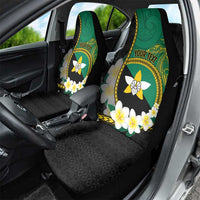 Personalised PNG Enga Provins Car Seat Cover Papua New Guinea Plumeria Melanesian Pattern - Polynesian Pride