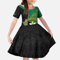 Personalised PNG Enga Provins Family Matching Mermaid Dress and Hawaiian Shirt Papua New Guinea Plumeria Melanesian Pattern - Polynesian Pride
