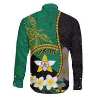 Personalised PNG Enga Provins Family Matching Mermaid Dress and Hawaiian Shirt Papua New Guinea Plumeria Melanesian Pattern - Polynesian Pride