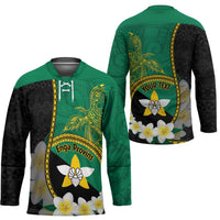 Personalised PNG Enga Provins Hockey Jersey Papua New Guinea Plumeria Melanesian Pattern LT14 - Polynesian Pride