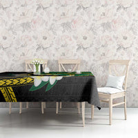 Personalised PNG Enga Provins Tablecloth Papua New Guinea Plumeria Melanesian Pattern - Polynesian Pride