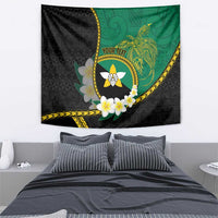 Personalised PNG Enga Provins Tapestry Papua New Guinea Plumeria Melanesian Pattern - Polynesian Pride