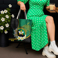 Personalised PNG Enga Provins Tote Bag Papua New Guinea Plumeria Melanesian Pattern - Polynesian Pride