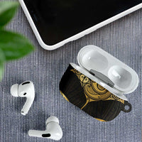 Gold Black New Zealand Manta Ray AirPods Case Aotearoa Maori Haehae LT14 - Polynesian Pride