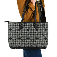 Eleele Hawaii Iwa Bird Palaka Motifs Leather Tote Bag LT14 - Polynesian Pride