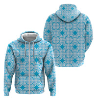 Polu Hawaii Iwa Bird Palaka Motifs Zip Hoodie LT14 - Polynesian Pride