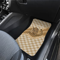 Makue Hawaii Cowboy Palaka Motifs Personalised Car Mats Paniolo Festival Puakenikeni Lei LT14 - Polynesian Pride