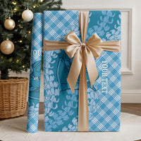 Polu Hawaii Cowboy Palaka Motifs Personalised Wrapping Paper Paniolo Festival Puakenikeni Lei LT14 - Polynesian Pride