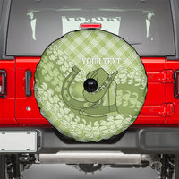 Omaomao Hawaii Cowboy Palaka Motifs Personalised Spare Tire Cover Paniolo Festival Puakenikeni Lei LT14 - Polynesian Pride