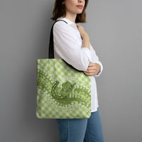 Omaomao Hawaii Cowboy Palaka Motifs Personalised Tote Bag Paniolo Festival Puakenikeni Lei LT14 - Polynesian Pride
