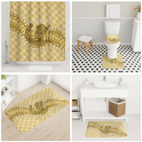 Melemele Hawaii Cowboy Palaka Motifs Personalised Bathroom Set Paniolo Festival Puakenikeni Lei LT14 - Polynesian Pride