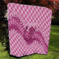 Alaka Hawaii Cowboy Palaka Motifs Personalised Quilt Paniolo Festival Puakenikeni Lei LT14 - Polynesian Pride