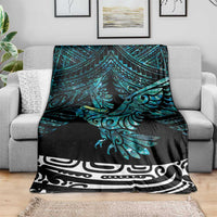 New Zealand Sulphur-crested Cockatoo Blanket Aotearoa Maori Mix Paua Shell LT14 - Polynesian Pride