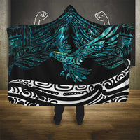 New Zealand Sulphur-crested Cockatoo Hooded Blanket Aotearoa Maori Mix Paua Shell LT14 - Polynesian Pride