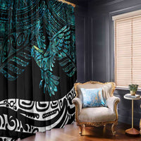 New Zealand Sulphur-crested Cockatoo Window Curtain Aotearoa Maori Mix Paua Shell LT14 - Polynesian Pride
