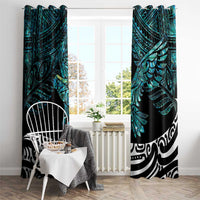 New Zealand Sulphur-crested Cockatoo Window Curtain Aotearoa Maori Mix Paua Shell LT14 - Polynesian Pride
