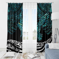 New Zealand Sulphur-crested Cockatoo Window Curtain Aotearoa Maori Mix Paua Shell LT14 - Polynesian Pride