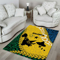 Malampa Province Area Rug Vanuatu Map - Plumeria Flag Color
