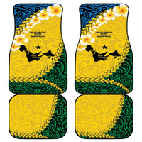 Malampa Province Car Mats Vanuatu Map - Plumeria Flag Color LT14 - Polynesian Pride