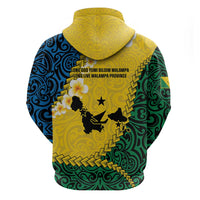 Malampa Province Hoodie Vanuatu Map - Plumeria Flag Color LT14 - Polynesian Pride