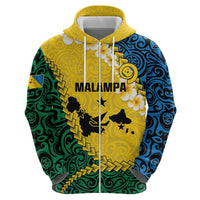 Malampa Province Hoodie Vanuatu Map - Plumeria Flag Color LT14 - Polynesian Pride