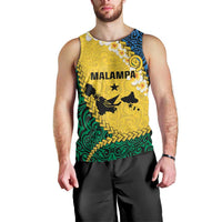 Malampa Province Men Tank Top Vanuatu Map - Plumeria Flag Color LT14 - Polynesian Pride