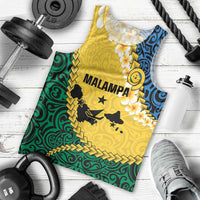 Malampa Province Men Tank Top Vanuatu Map - Plumeria Flag Color LT14 - Polynesian Pride