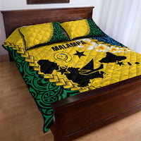 Malampa Province Quilt Bed Set Vanuatu Map - Plumeria Flag Color LT14 - Polynesian Pride