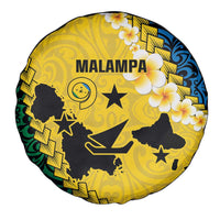 Malampa Province Spare Tire Cover Vanuatu Map - Plumeria Flag Color LT14 - Polynesian Pride