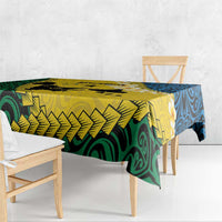 Malampa Province Tablecloth Vanuatu Map - Plumeria Flag Color LT14 - Polynesian Pride