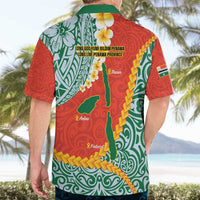 Penama Province Hawaiian Shirt Vanuatu Map - Plumeria Flag Color LT14 - Polynesian Pride