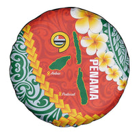 Penama Province Spare Tire Cover Vanuatu Map - Plumeria Flag Color LT14 - Polynesian Pride