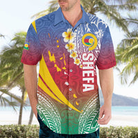 Shefa Province Hawaiian Shirt Vanuatu Pattern Map - Plumeria Flag Color LT14 - Polynesian Pride