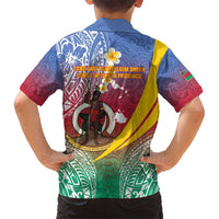 Shefa Province Hawaiian Shirt Vanuatu Pattern Map - Plumeria Flag Color LT14 - Polynesian Pride