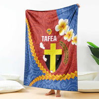 Tafea Province Blanket Vanuatu Pattern Map - Plumeria Flag Color LT14 - Polynesian Pride