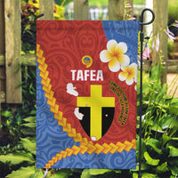 Tafea Province Garden Flag Vanuatu Pattern Map - Plumeria Flag Color LT14 Garden Flag Red - Polynesian Pride