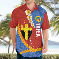 Tafea Province Hawaiian Shirt Vanuatu Pattern Map - Plumeria Flag Color LT14 - Polynesian Pride