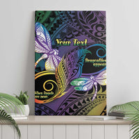 Personalized Polynesian Memorial Canvas Wall Art Dragonflies Appear When Angels Are Near LT14 - Polynesian Pride