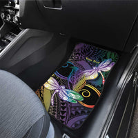 Personalized Polynesian Memorial Car Mats Dragonflies Appear When Angels Are Near LT14 - Polynesian Pride