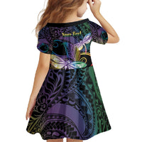 Personalized Polynesian Memorial Family Matching Tank Maxi Dress and Hawaiian Shirt Dragonflies Appear When Angels Are Near